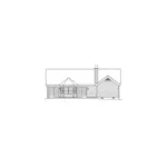 Traditional House Plan Rear Elevation - Ashmont Park Ranch Home 007D-0163 - Search House Plans and More