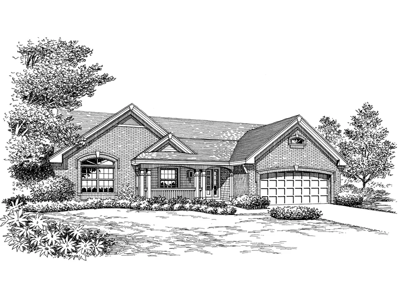 Arts & Crafts House Plan Front Image of House - Ashmont Place Craftsman Home 007D-0164 - Search House Plans and More
