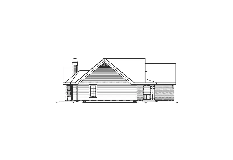 Ranch House Plan Left Elevation - Ashmont Place Craftsman Home 007D-0164 - Search House Plans and More