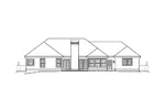 Adobe House Plans & Southwestern Home Design Rear Elevation - Pomona Park Southwestern Home 007D-0166 - Shop House Plans and More