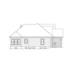 Neoclassical House Plan Left Elevation - Pacific Heights Ranch Home 007D-0167 - Shop House Plans and More