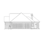 Neoclassical House Plan Right Elevation - Pacific Heights Ranch Home 007D-0167 - Shop House Plans and More