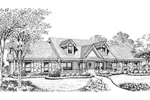 Southern House Plan Front Image of House - Shiloh Manor Traditional Home 007D-0168 - Shop House Plans and More