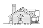Southern House Plan Left Elevation - Shiloh Manor Traditional Home 007D-0168 - Shop House Plans and More