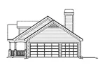 Traditional House Plan Right Elevation - Shiloh Manor Traditional Home 007D-0168 - Shop House Plans and More