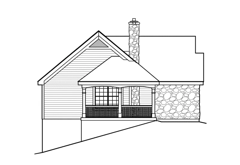 Country House Plan Left Elevation - Autumn Lakes Country Home 007D-0169 - Search House Plans and More