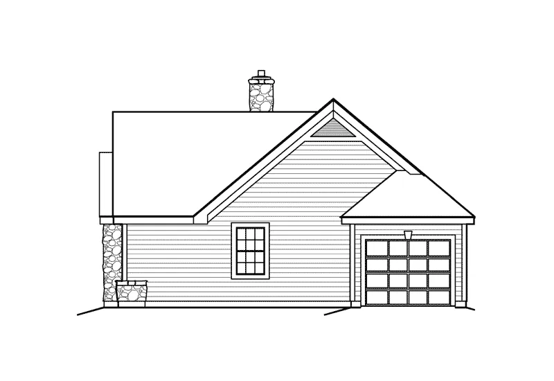 Ranch House Plan Right Elevation - Autumn Lakes Country Home 007D-0169 - Search House Plans and More