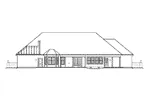 Ranch House Plan Rear Elevation - Malabar Bay Sunbelt Style Home 007D-0171 - Shop House Plans and More