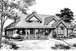 Ranch House Plan Front Image of House - Corder Hollow Country Home 007D-0172 - Search House Plans and More