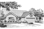Traditional House Plan Front Image of House - Oakford Traditional Home 007D-0173 - Shop House Plans and More