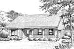 Traditional House Plan Front Image of House - Silverpine Cottage Home 007D-0176 - Shop House Plans and More