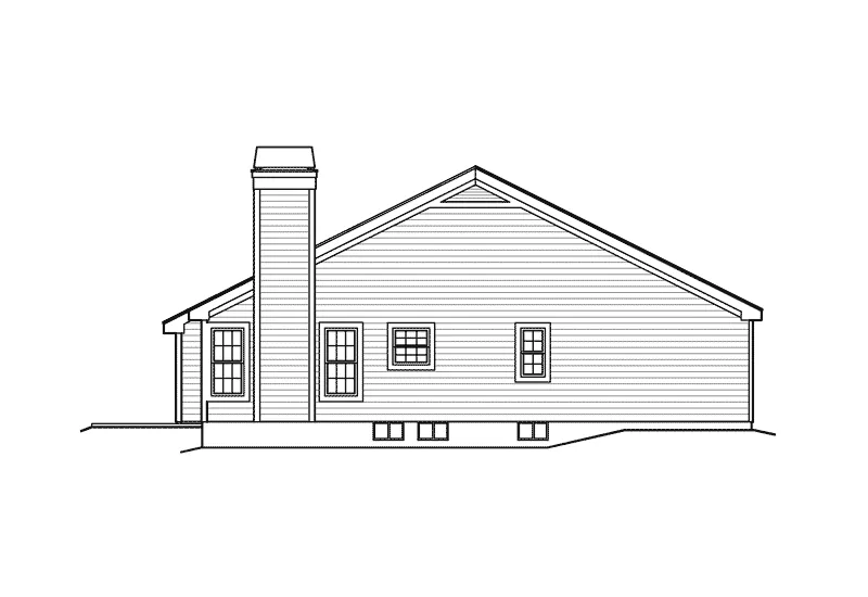 Country House Plan Left Elevation - Silverpine Cottage Home 007D-0176 - Shop House Plans and More