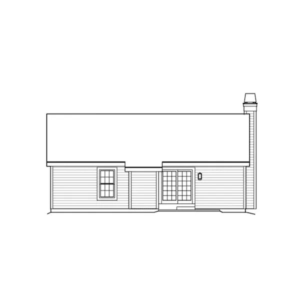 Traditional House Plan Rear Elevation - Silverpine Cottage Home 007D-0176 - Shop House Plans and More