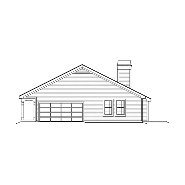 Traditional House Plan Right Elevation - Silverpine Cottage Home 007D-0176 - Shop House Plans and More