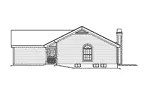Traditional House Plan Right Elevation - Mapleville Ranch Home 007D-0177 - Shop House Plans and More