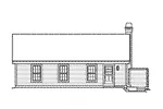 Ranch House Plan Rear Elevation - Hillsborough Place Ranch Home 007D-0178 - Search House Plans and More