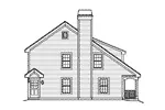 Saltbox House Plan Left Elevation - Summertree Cottage Home 007D-0179 - Shop House Plans and More