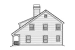 Traditional House Plan Right Elevation - Summertree Cottage Home 007D-0179 - Shop House Plans and More