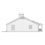 Cabin & Cottage House Plan Left Elevation - Thornton Country Cabin Home 007D-0180 - Shop House Plans and More