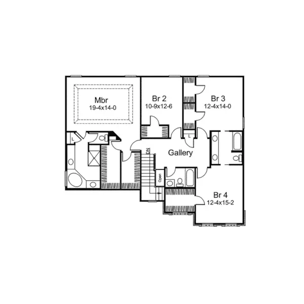 Country House Plan Second Floor - Stonecroft Park Country Home 007D-0182 - Shop House Plans and More