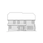 Country House Plan Rear Elevation - Stonecroft Park Country Home 007D-0182 - Shop House Plans and More