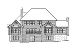 Country French House Plan Rear Elevation - Stratford Manor European Home 007D-0183 - Shop House Plans and More