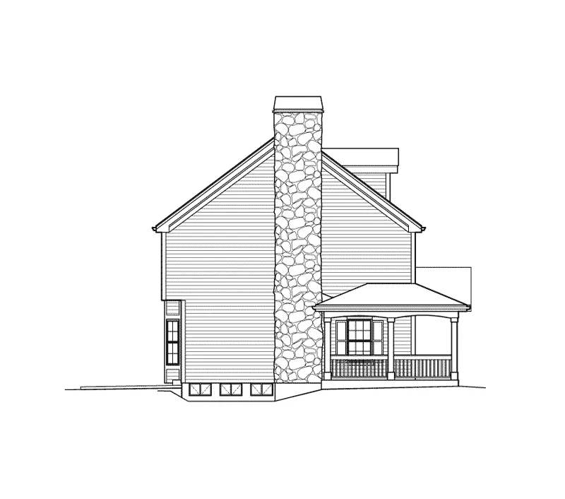 Country House Plan Left Elevation - Milburn Manor Country Home 007D-0184 - Shop House Plans and More