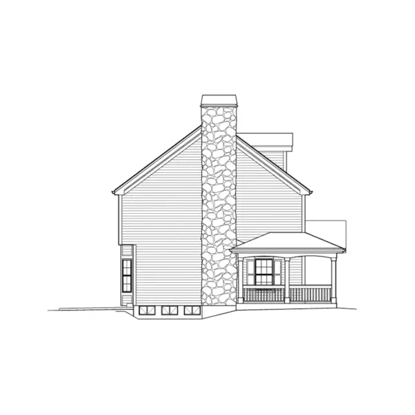 Country House Plan Left Elevation - Milburn Manor Country Home 007D-0184 - Shop House Plans and More