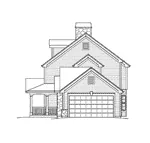 Farmhouse Plan Right Elevation - Milburn Manor Country Home 007D-0184 - Shop House Plans and More