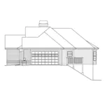 Arts & Crafts House Plan Right Elevation - Compton Park Atrium Ranch Home 007D-0185 - Search House Plans and More