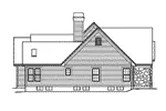 Traditional House Plan Left Elevation - Solarium One-Story Home 007D-0186 - Shop House Plans and More