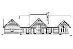 Ranch House Plan Rear Elevation - Solarium One-Story Home 007D-0186 - Shop House Plans and More