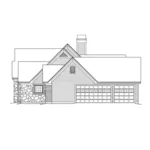 Country French House Plan Right Elevation - Solarium One-Story Home 007D-0186 - Shop House Plans and More