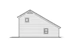 Saltbox House Plan Left Elevation - Newton Park Apartment Garage 007D-0188 | House Plans and More