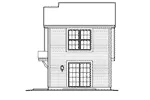 Saltbox House Plan Rear Elevation - Newton Park Apartment Garage 007D-0188 | House Plans and More