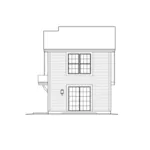 Saltbox House Plan Rear Elevation - Newton Park Apartment Garage 007D-0188 | House Plans and More