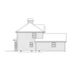 Multi-Family House Plan Left Elevation - Hickory Manor Duplex Home 007D-0190 - Search House Plans and More