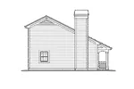 Saltbox House Plan Left Elevation - Pinewood Apartment Garage 007D-0191 | House Plans and More