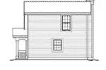 Saltbox House Plan Rear Elevation - Pinewood Apartment Garage 007D-0191 | House Plans and More