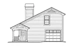 Vacation House Plan Right Elevation - Pinewood Apartment Garage 007D-0191 | House Plans and More
