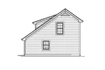 Saltbox House Plan Right Elevation - Pinegrove Apartment Garage 007D-0195 | House Plans and More