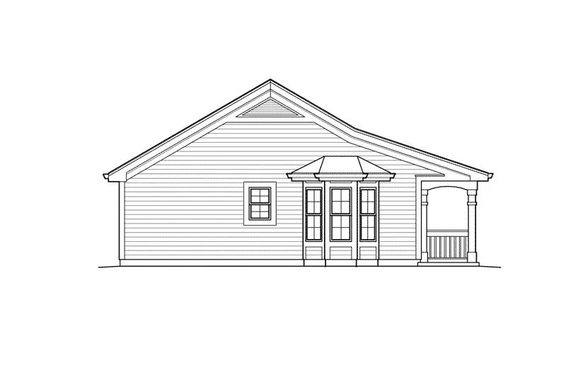 Country House Plan Left Elevation - Briaridge Cottage Home 007D-0199 - Search House Plans and More