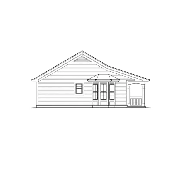 Traditional House Plan Left Elevation - Briaridge Cottage Home 007D-0199 - Search House Plans and More