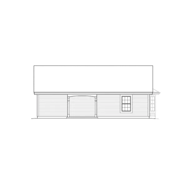 Traditional House Plan Rear Elevation - Briaridge Cottage Home 007D-0199 - Search House Plans and More