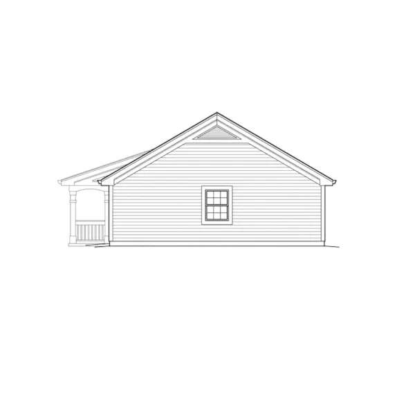 Traditional House Plan Right Elevation - Briaridge Cottage Home 007D-0199 - Search House Plans and More