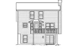 Traditional House Plan Rear Elevation - Arcadia Saltbox Style Home 007D-0200 - Search House Plans and More