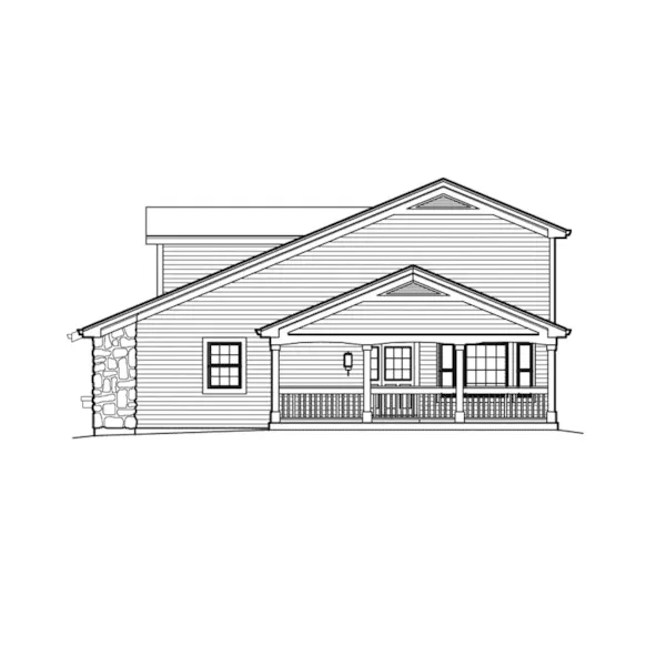 Country House Plan Right Elevation - Greensaver I Efficient Home 007D-0205 - Search House Plans and More