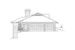 Country House Plan Left Elevation - Greensaver Atrium Berm Home 007D-0206 - Search House Plans and More