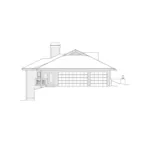 Ranch House Plan Left Elevation - Greensaver Atrium Berm Home 007D-0206 - Search House Plans and More