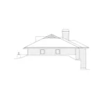 Ranch House Plan Right Elevation - Greensaver Atrium Berm Home 007D-0206 - Search House Plans and More